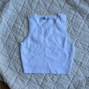 Zara Classic White Tank Top
